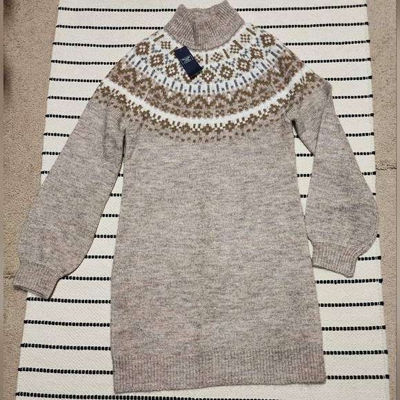 Abercrombie & Fitch Fair Isle Sweater Dress XS - Picture 2 of 6